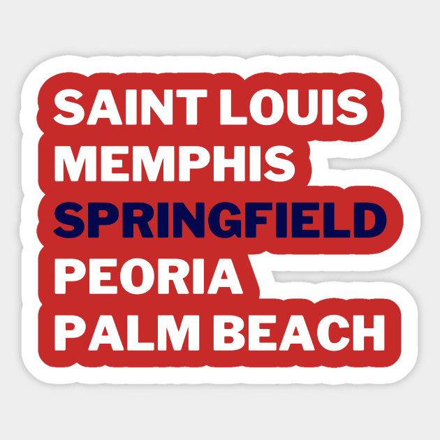 Homegrown Springfield Sticker by Arch City Tees